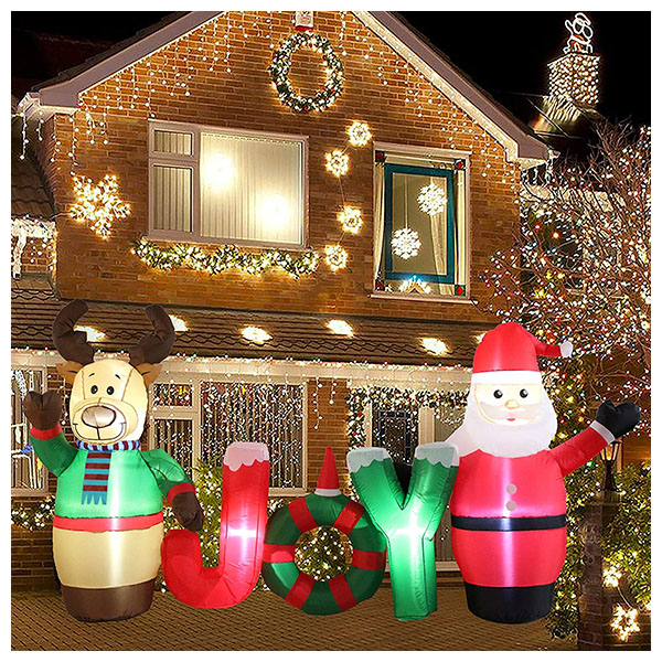 8 FT Long Lighted Christmas Inflatable