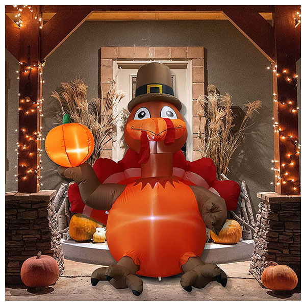 Thanksgiving Inflatables Pumpkin Turkey 6FT