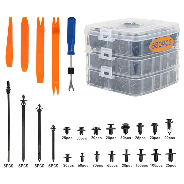 Car Push Retainer Clips 680 PCS
